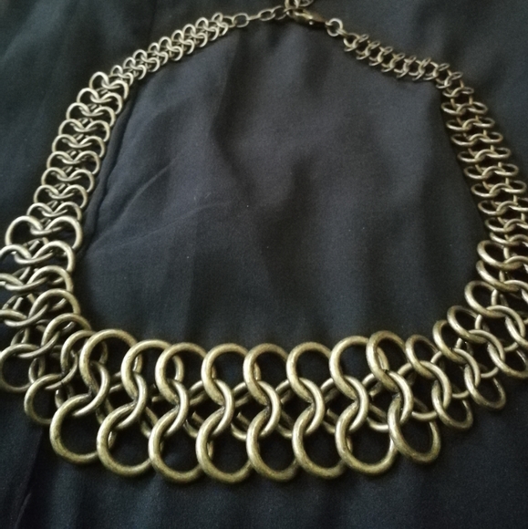 Chunky brass necklace - Picture 2 of 3